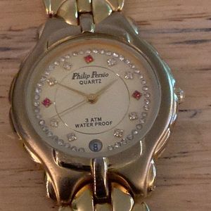 Philip Persio Men’s watch Gold Tone working